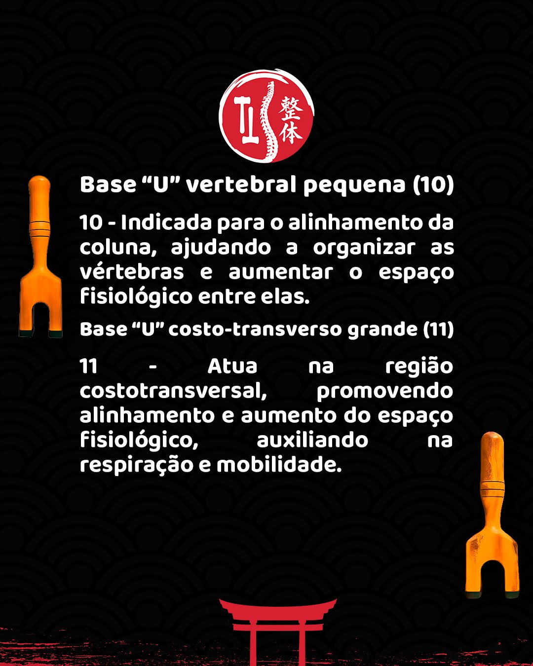 pronto Base das costas